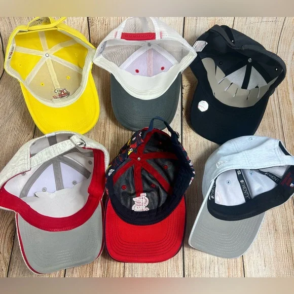 St Louis Cardinals Baseball Hat Lot One Size New Era Bundle Of 6 - Picture 3 of 6